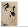 Mother Teaching her Daughter Calligraphy, from the series, Twelve Occupations of Women, c. 1798 by Kitagawa Utamaro