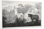 Mountainous Landscape with Bear in the Foreground by Maximilian Josef Wagenbauer