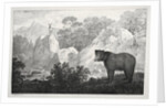 Mountainous Landscape with Bear in the Foreground by Maximilian Josef Wagenbauer