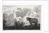Mountainous Landscape with Bear in the Foreground by Maximilian Josef Wagenbauer