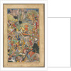 Mughal ruler Humayun defeating the Afghans before reconquering India, folio from an Akbar-nama (Book by Unknown