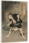 Nakamura Utaemon IV as Ono Sadakuro in Act Five of Kanadehon Chushingura, Naka Theater, 1838 by Kunimasu Sadamasu
