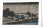 Night Rain at the Azuma Shrine, mid-1830s by Utagawa Hiroshige