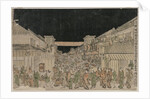 Night Scene, Street of Theatres, late 1700s-early 18002 by Unknown