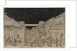 Night Scene, Street of Theatres, late 1700s-early 18002 by Unknown