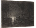 Nightpiece, original impression 1862, printed in 1921 by Charles François Daubigny