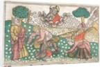 Nüremberg Bible: Manna Falling from Heaven, 1400s by Unknown