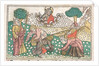 Nüremberg Bible: Manna Falling from Heaven, 1400s by Unknown