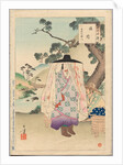 On the Road, A Lady of the Genko Era, from the series Thirty-six Elegant Selections, 1894 by Mizuno Toshikata