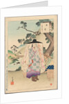 On the Road, A Lady of the Genko Era, from the series Thirty-six Elegant Selections, 1894 by Mizuno Toshikata