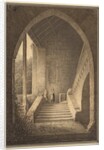 Outer Staircase of a Gothic Ruin, 1830 by Domenico Quaglio
