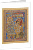 Page from a Kalpa-sutra: Indra paying homage to Mahavira, early 16th century by Unknown
