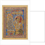 Page from a Kalpa-sutra: Indra paying homage to Mahavira, early 16th century by Unknown