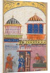 Page from Tales of a Parrot: Eighth night: A woman asks her lover to leave…, c. 1560 by Unknown