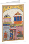 Page from Tales of a Parrot: Eighth night: A woman asks her lover to leave…, c. 1560 by Unknown