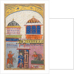 Page from Tales of a Parrot: Eighth night: A woman asks her lover to leave…, c. 1560 by Unknown