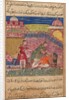 Page from Tales of a Parrot: Eighth night: The deceitful wife ejects…, 1558-1560 by Shravana