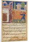 Page from Tales of a Parrot: Eighth night: The deceitful wife returns…, 1558-1560 by Shravana