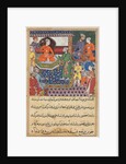 Page from Tales of a Parrot: Eighth night: The handmaiden again pleads…, 1558-1560 by Lalu