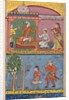 Page from Tales of a Parrot: Eighth night: The handmaiden appeals…, c. 1560 by Tara Chand