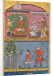 Page from Tales of a Parrot: Eighth night: The handmaiden appeals…, c. 1560 by Tara Chand