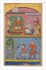 Page from Tales of a Parrot: Eighth night: The handmaiden appeals…, c. 1560 by Tara Chand