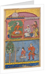 Page from Tales of a Parrot: Eighth night: The handmaiden appeals…, c. 1560 by Tara Chand
