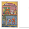 Page from Tales of a Parrot: Eighth night: The handmaiden appeals…, c. 1560 by Tara Chand