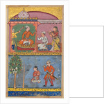 Page from Tales of a Parrot: Eighth night: The handmaiden appeals…, c. 1560 by Tara Chand