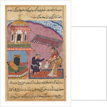 Page from Tales of a Parrot: Eighth night: The husband berates his wife…, c. 1560 by Unknown