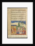 Page from Tales of a Parrot: Eighth night: The king?s handmaiden takes? 1558-1560 by Unknown