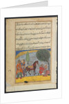 Page from Tales of a Parrot: Eighth night: The lover?s son makes an elephant?, c1560 by Unknown