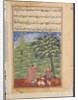 Page from Tales of a Parrot: Eighth night: The unfaithful wife explaining…, c. 1560 by Unknown