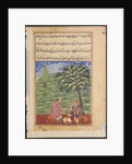 Page from Tales of a Parrot: Eighth night: The unfaithful wife explaining…, c. 1560 by Unknown