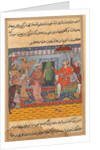 Page from Tales of a Parrot: Eleventh night: The Brahman, unable to select…, c. 1560 by Unknown