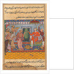 Page from Tales of a Parrot: Eleventh night: The Brahman, unable to select…, c. 1560 by Unknown