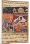 Page from Tales of a Parrot: Fifth night: The monkey slain, his blood…, c. 1560 by Unknown