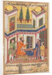 Page from Tales of a Parrot: Fiftieth night: The merchant returns…, c. 1560 by Unknown