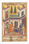 Page from Tales of a Parrot: Fiftieth night: The merchant returns…, c. 1560 by Unknown