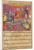 Page from Tales of a Parrot: Fifty-second night: The king gives his daughter…, c. 1560 by Unknown