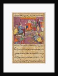 Page from Tales of a Parrot: Fifty-second night: The king gives his daughter…, c. 1560 by Unknown