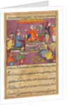 Page from Tales of a Parrot: Fifty-second night: The king gives his daughter…, c. 1560 by Unknown