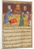 Page from Tales of a Parrot: Fifty-second night: The pious man?s son…, c. 1560 by Unknown