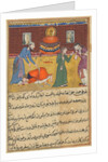 Page from Tales of a Parrot: Fifty-second night: The pious man?s son…, c. 1560 by Unknown