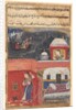 Page from Tales of a Parrot: First night: Khujasta kills the pet myna…, c. 1560 by Unknown