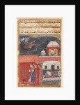 Page from Tales of a Parrot: First night: Khujasta kills the pet myna…, c. 1560 by Unknown