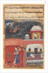 Page from Tales of a Parrot: First night: Khujasta kills the pet myna…, c. 1560 by Unknown