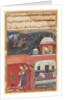 Page from Tales of a Parrot: First night: Khujasta kills the pet myna…, c. 1560 by Unknown