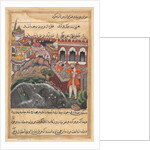 Page from Tales of a Parrot: Forty-eighth night: The bag of gold which…, c. 1560 by Unknown