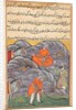Page from Tales of a Parrot: Forty-fifth night: The Amir slays the snake…, c. 1560 by Unknown